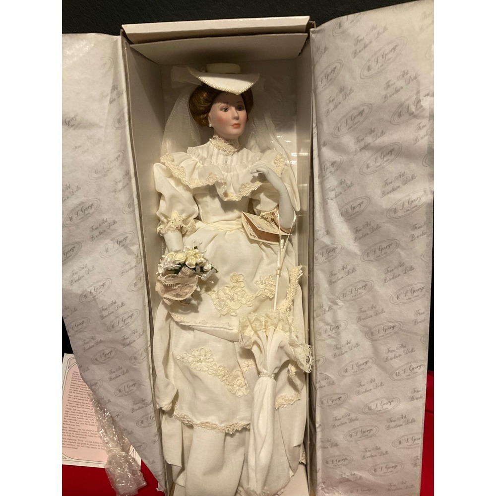 WS George Flora The 1905 Bride Porcelain Doll Ellen Williams Classic Brides Box